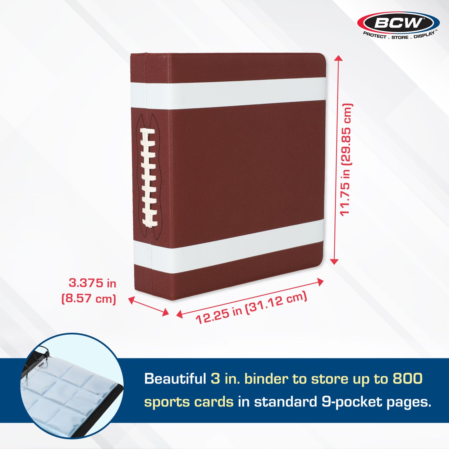 FOOTBALL COLLECTORS ALBUM - 3 INCH PREMIUM BINDER