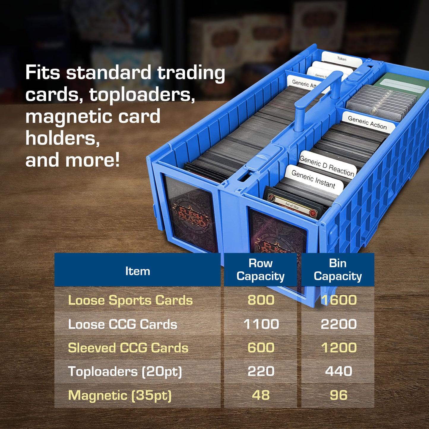 1600 COLLECTIBLE CARD BIN