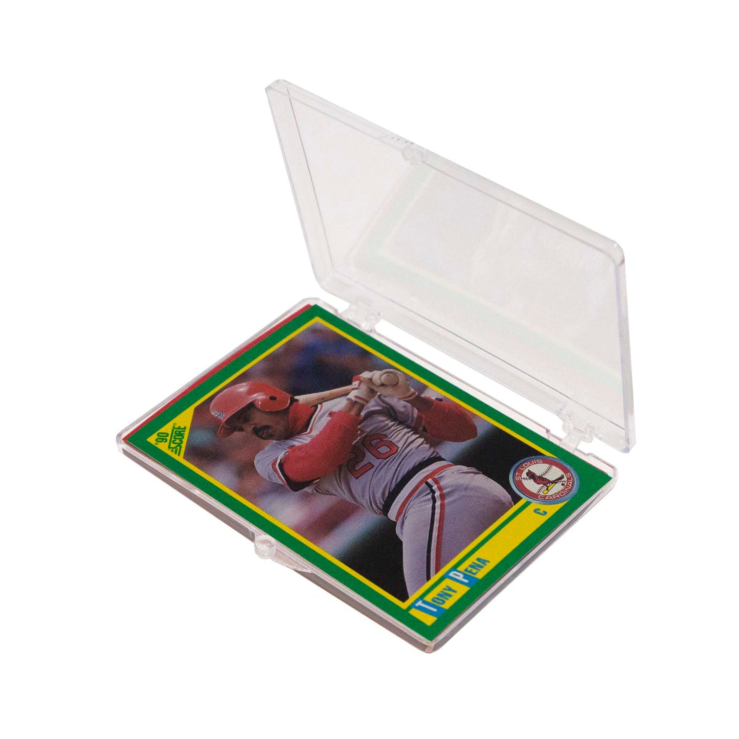 CLEAR HINGED CARD BOX - (15 COUNT)
