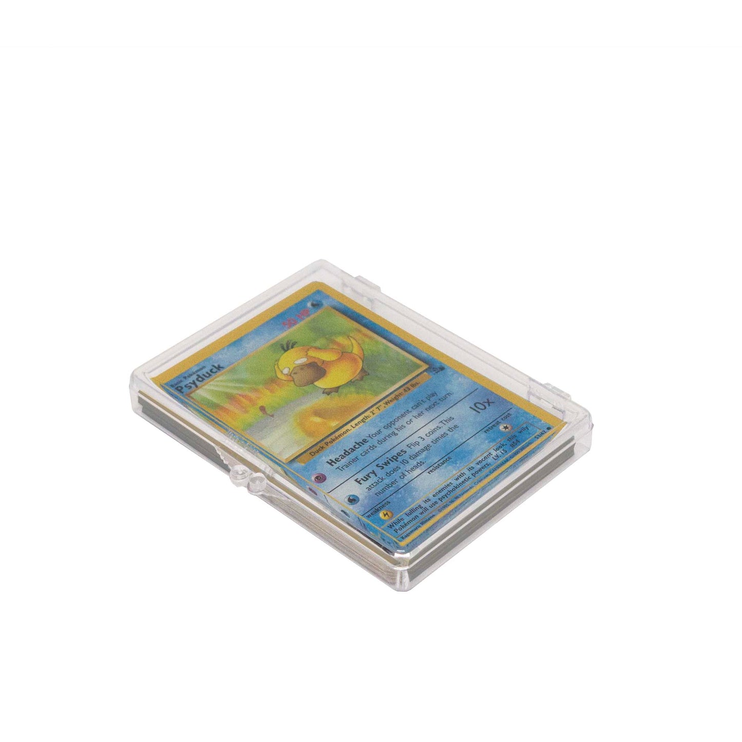 CLEAR HINGED CARD BOX - (25 COUNT)