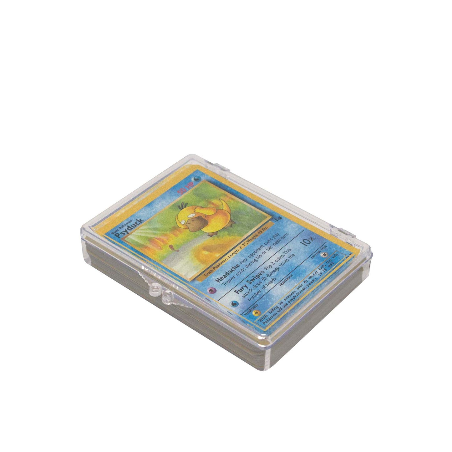 CLEAR HINGED CARD BOX - (35 COUNT)