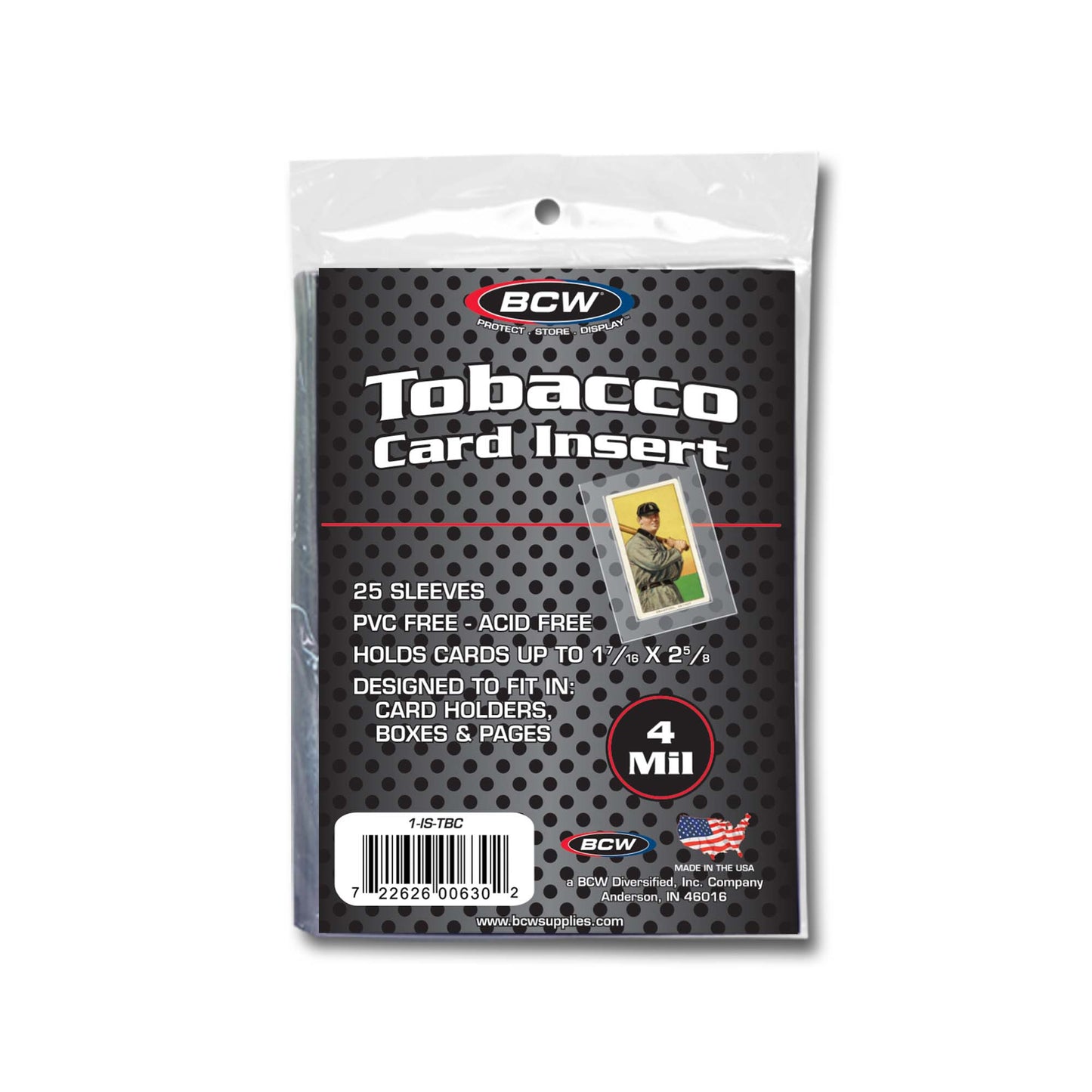INSERT SLEEVES - TOBACCO CARDS
