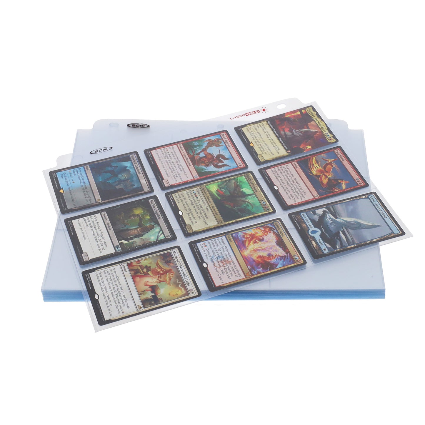 LASERWELD 9-POCKET SIDE LOADING PAGES (50 PACK)
