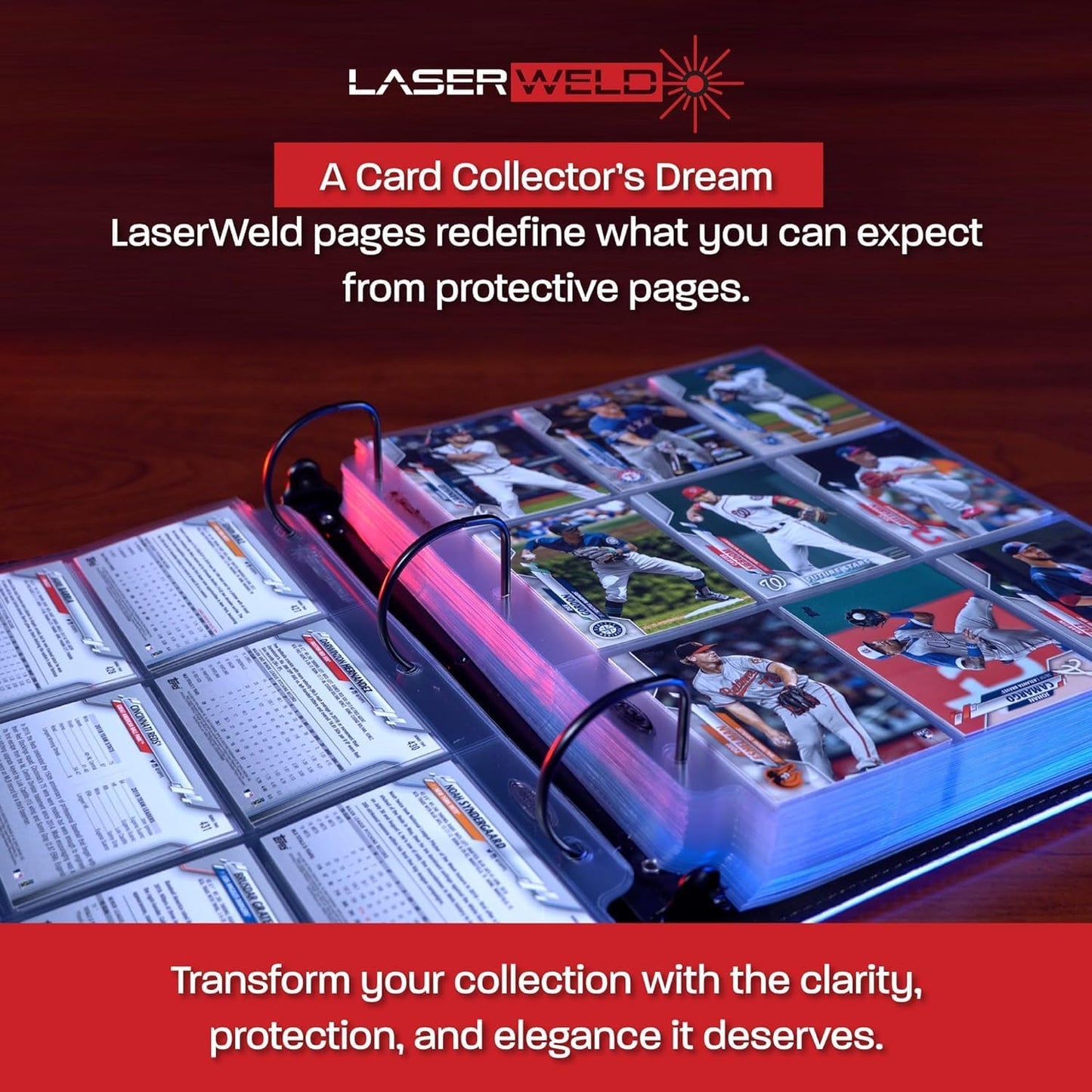 LASERWELD 9-POCKET SIDE LOADING PAGES (50 PACK)