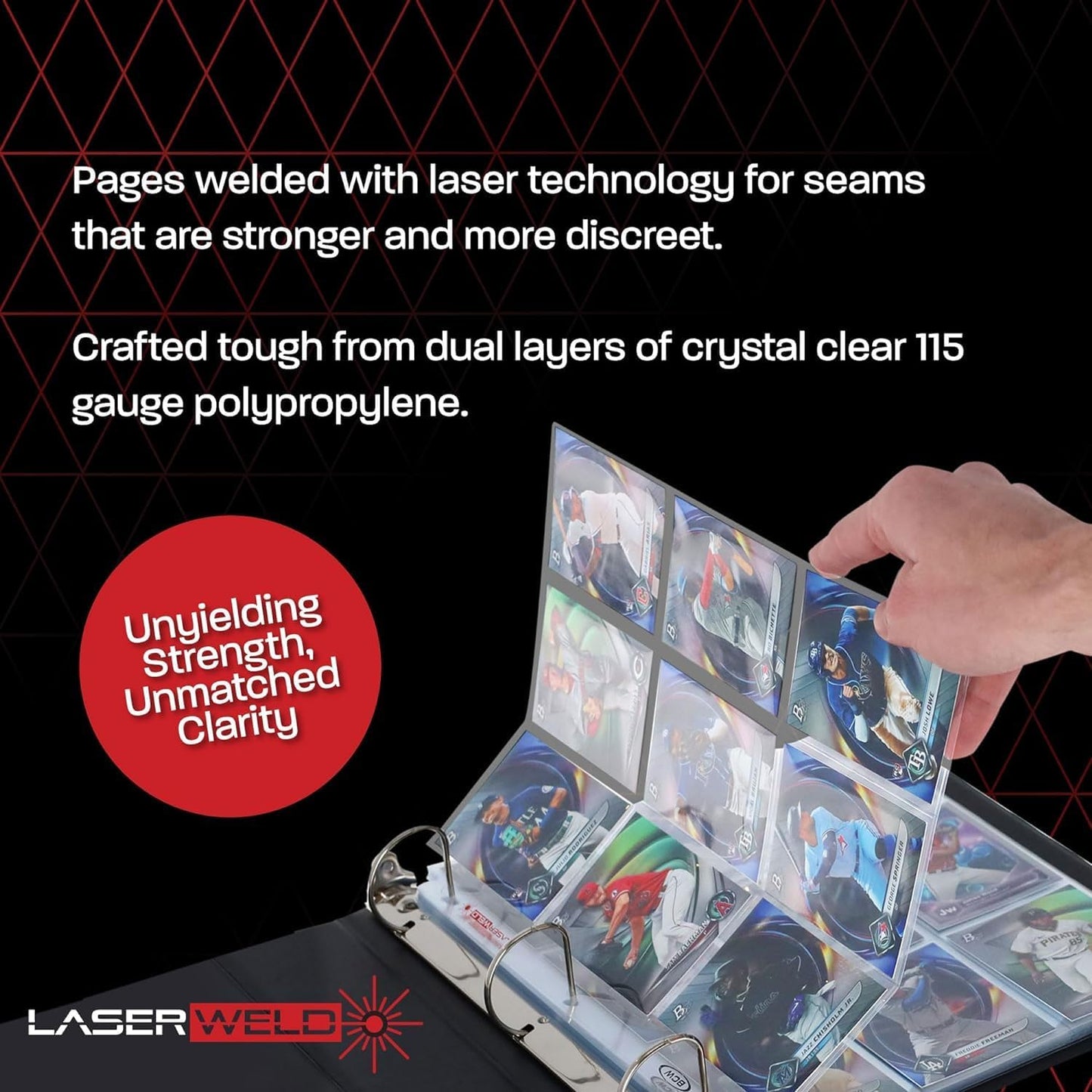 LASERWELD 9-POCKET SIDE LOADING PAGES (50 PACK)