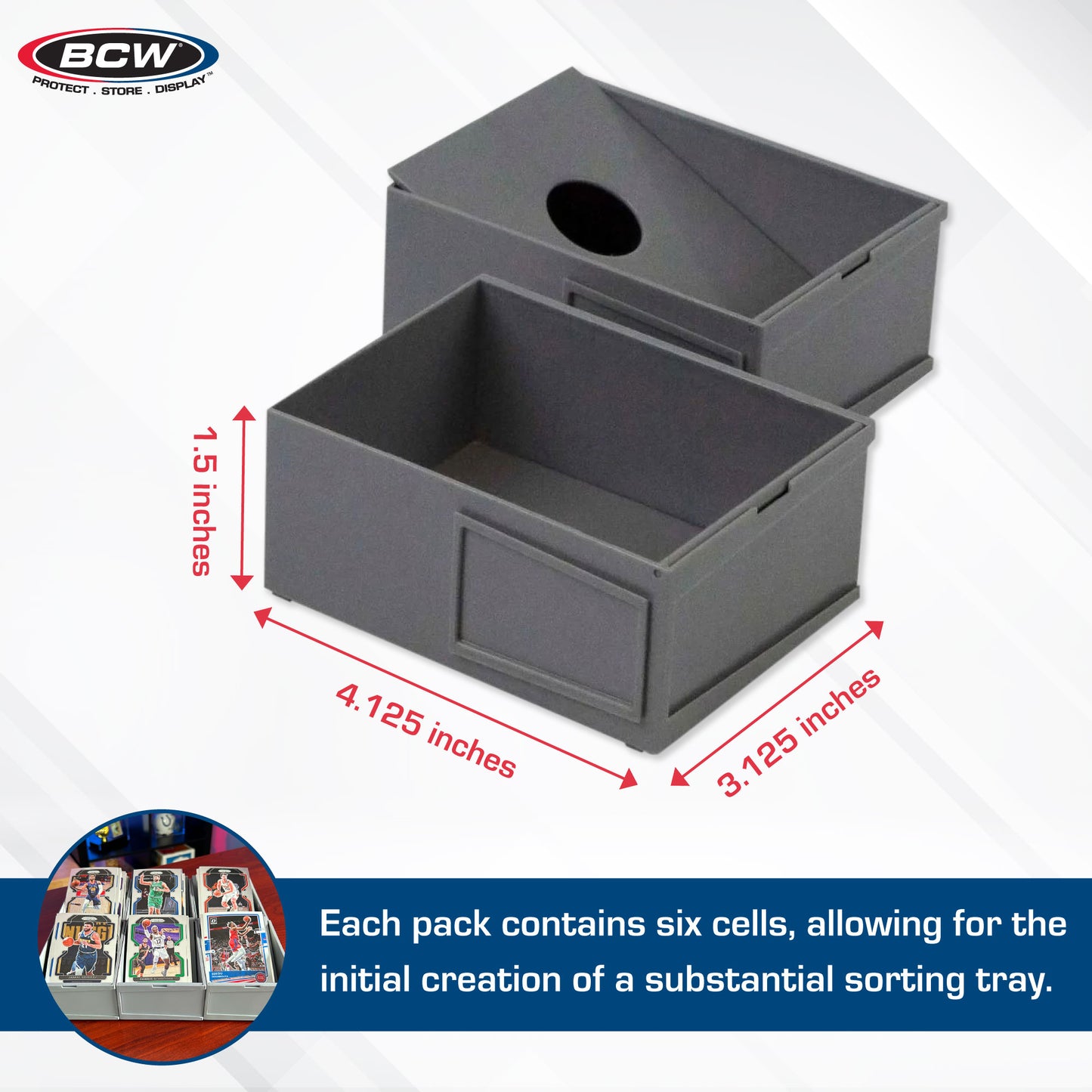 MODULAR SORTING TRAY (6-CELL PACK)