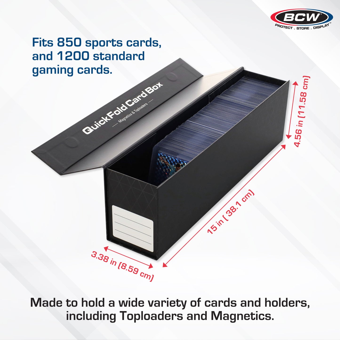 QUICKFOLD MAGNETIC & TOPLOADER CARD BOX (3-PACK)