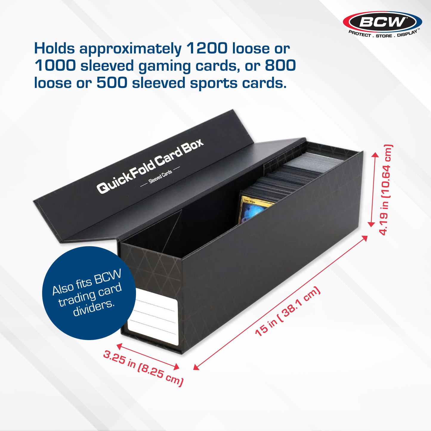 QUICKFOLD SLEEVED CARDS BOX (3-PACK)