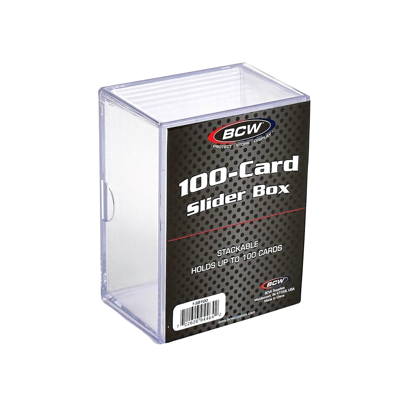 2 PIECE CLEAR SLIDER BOX - (100 COUNT)