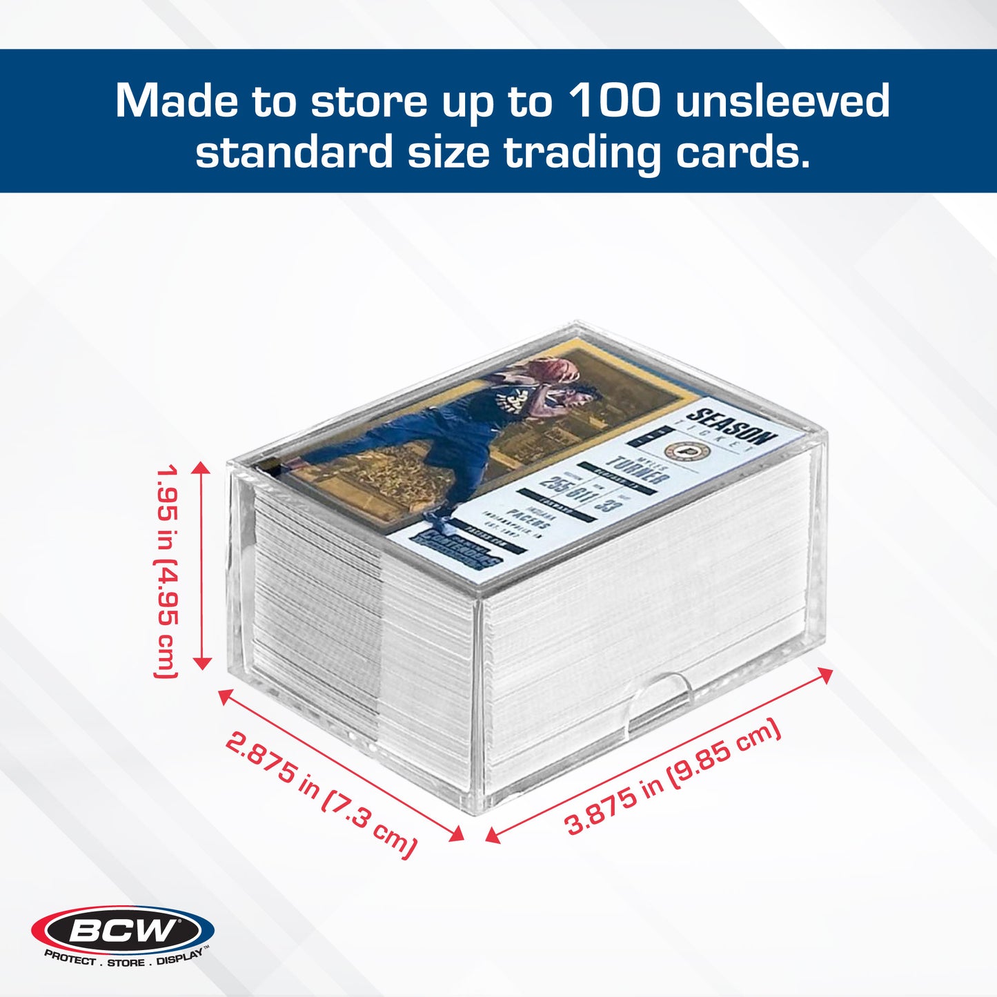 2 PIECE CLEAR SLIDER BOX - (100 COUNT)