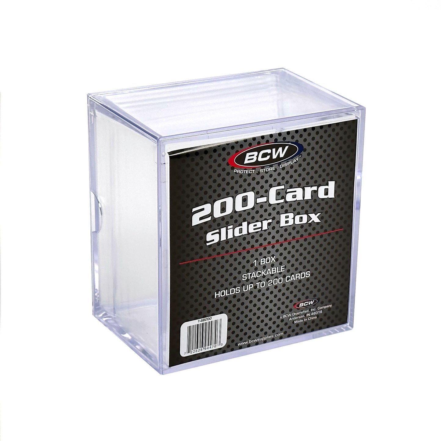 2 PIECE CLEAR SLIDER BOX - (200 COUNT)