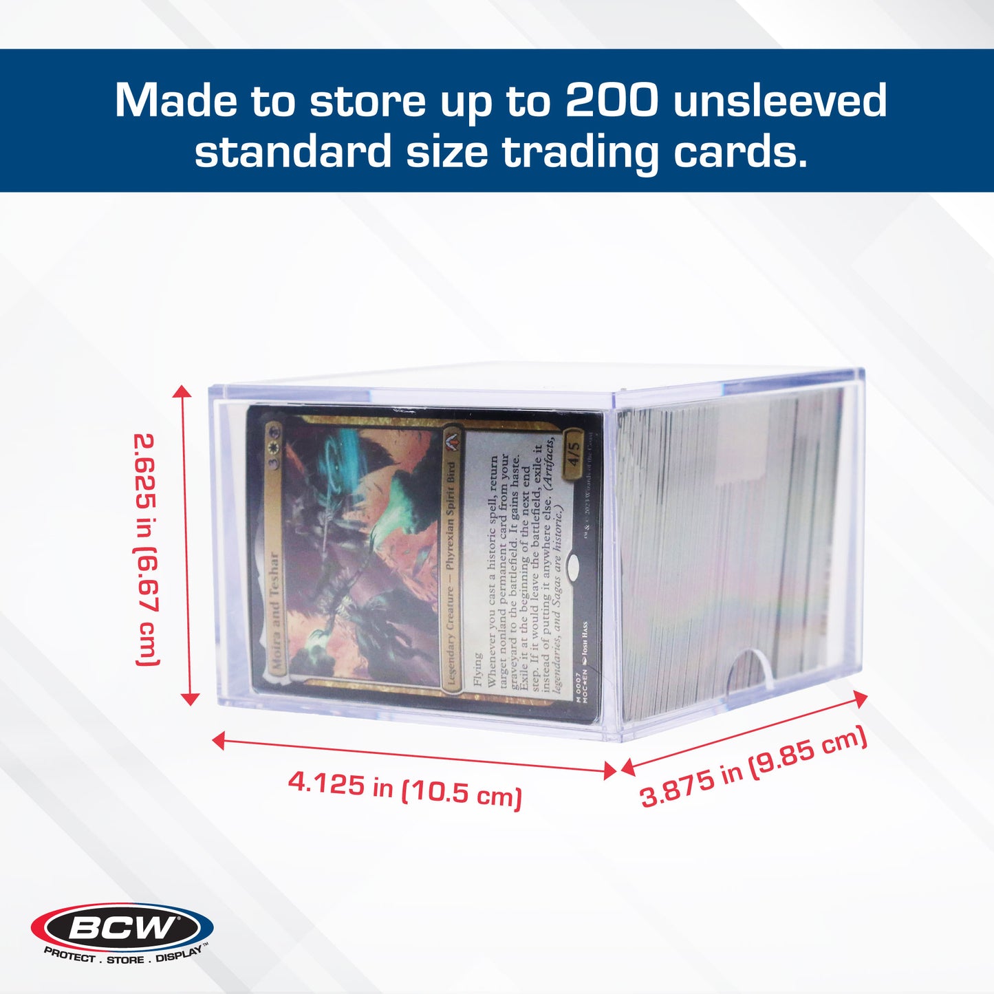 2 PIECE CLEAR SLIDER BOX - (200 COUNT)