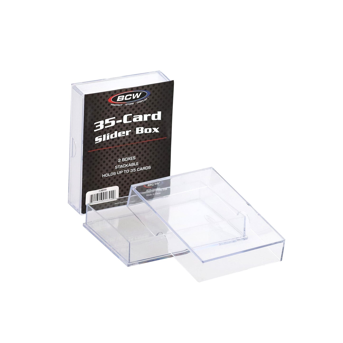 2 PIECE CLEAR SLIDER BOX - 35 COUNT (2-PACK)