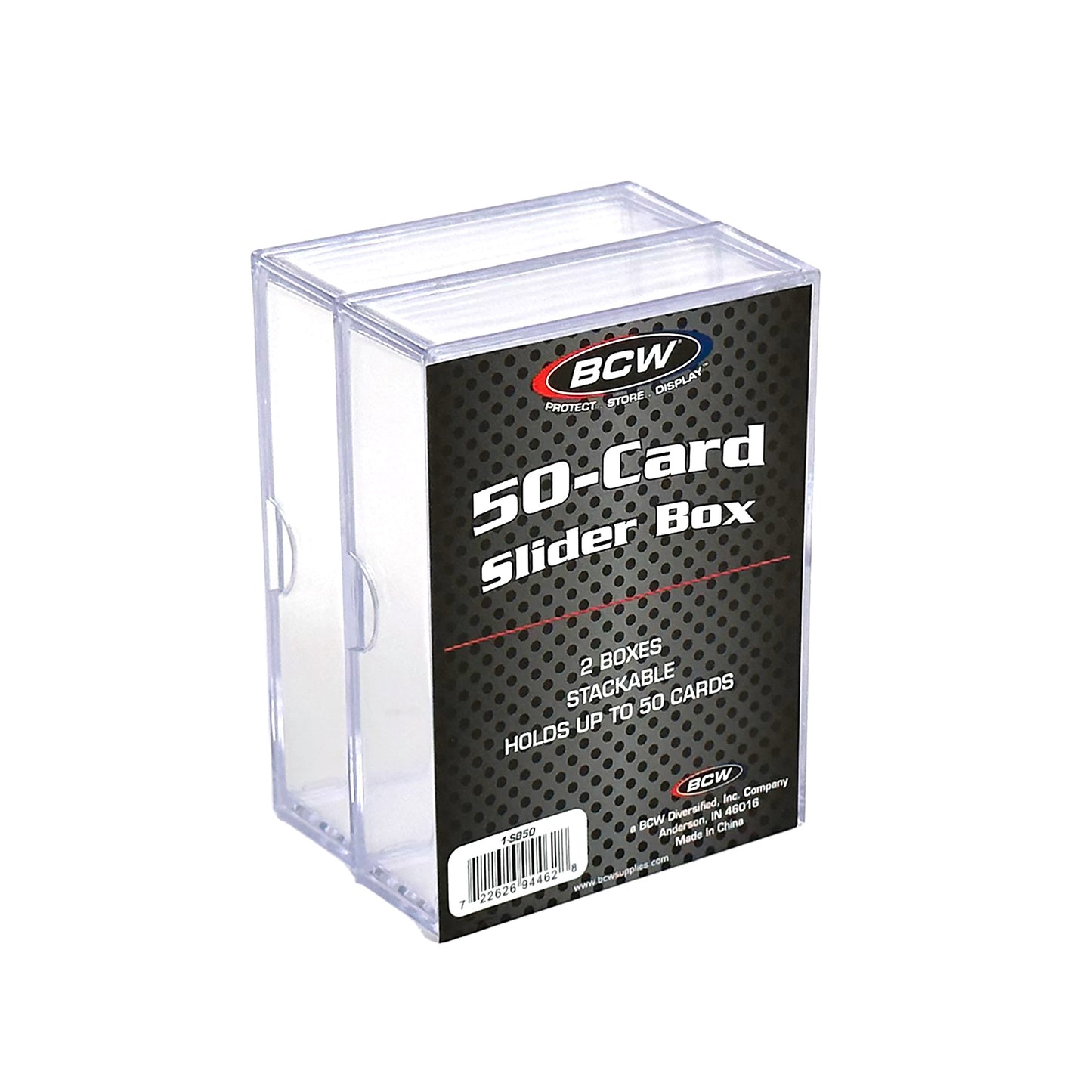 2 PIECE CLEAR SLIDER BOX - 50 COUNT (2-PACK)