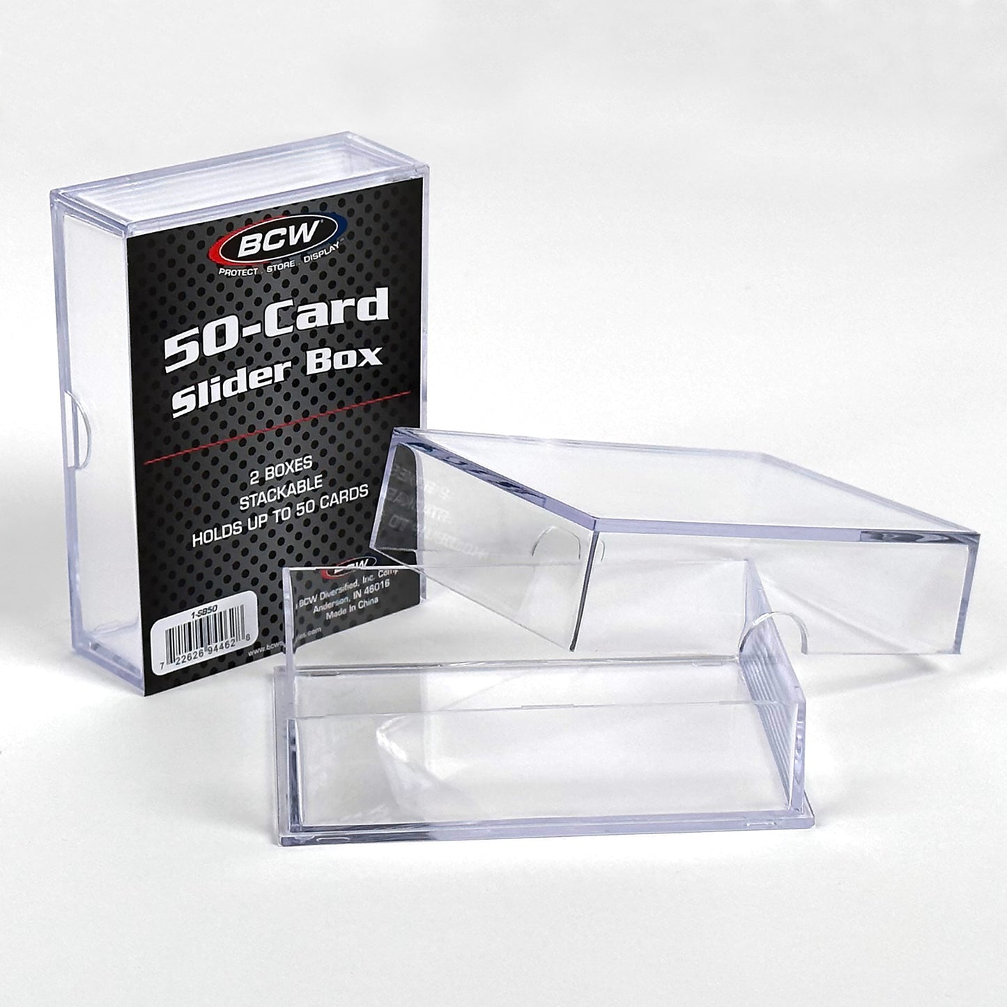 2 PIECE CLEAR SLIDER BOX - 50 COUNT (2-PACK)