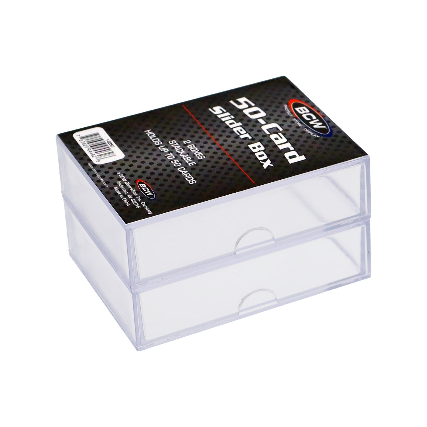 2 PIECE CLEAR SLIDER BOX - 50 COUNT (2-PACK)