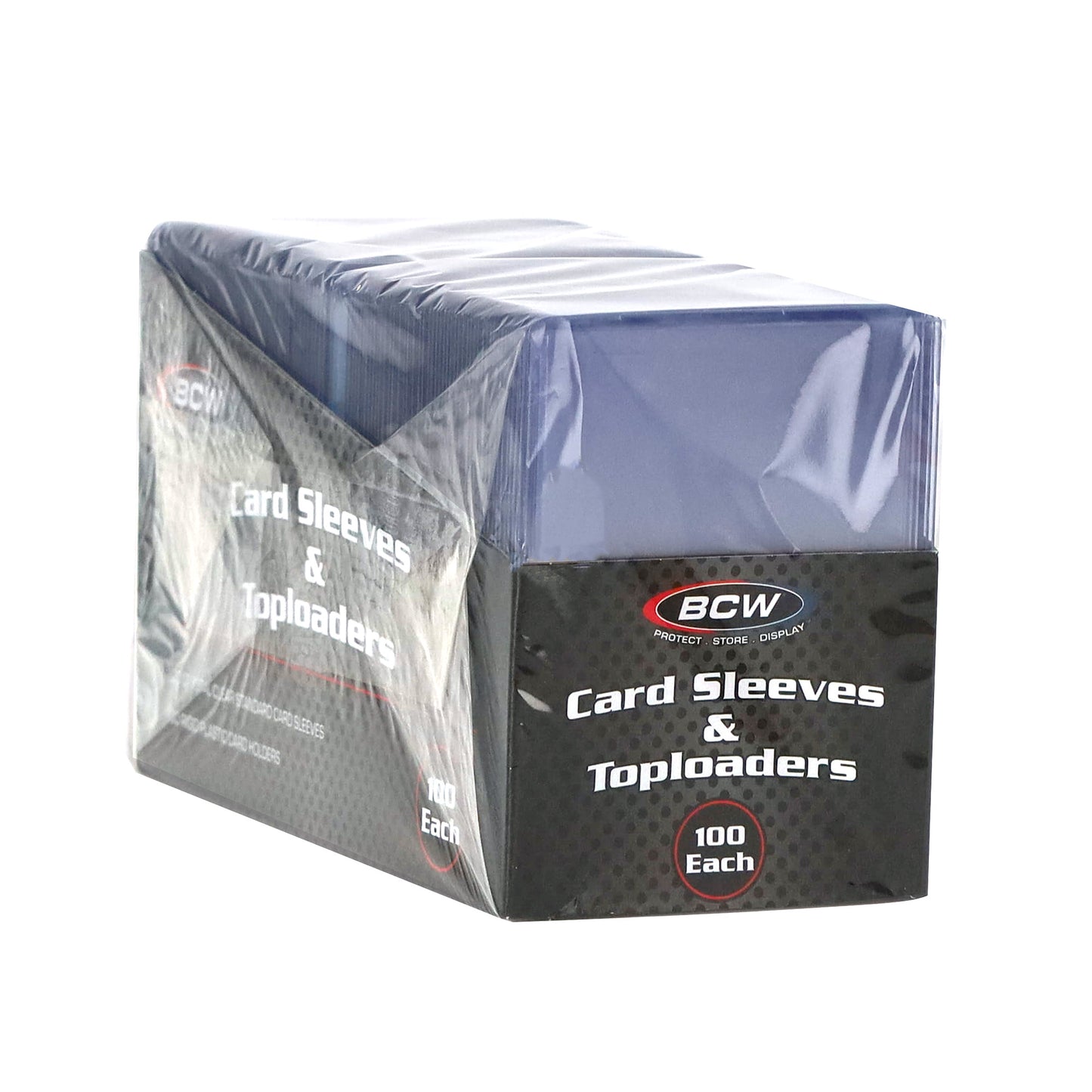 TOPLOADER & CARD SLEEVE COMBO PACK - 100 COUNT