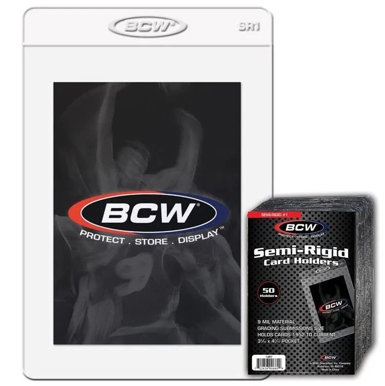 SEMI-RIGID CARD HOLDER #1 (50-Pack)