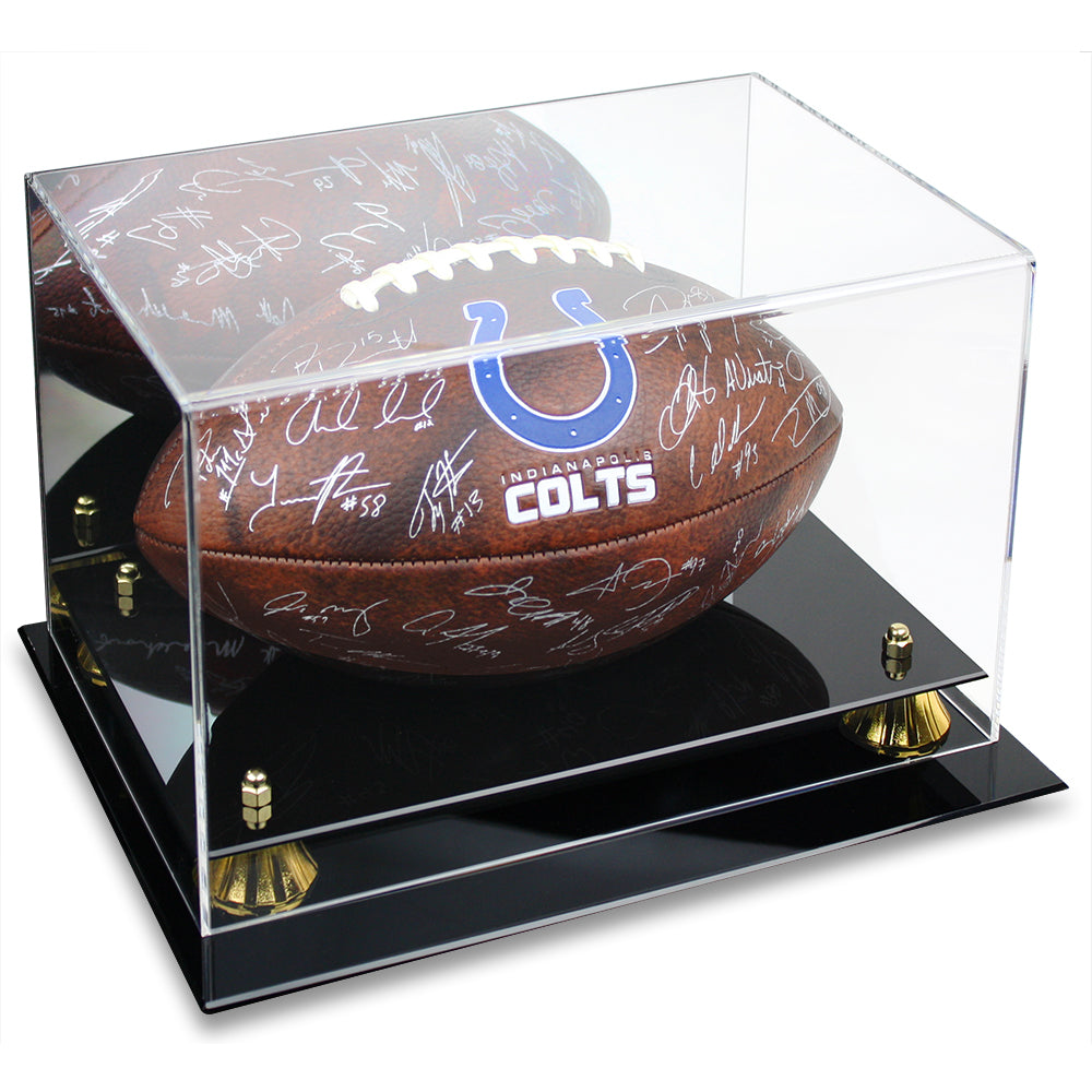 ACRYLIC FOOTBALL DISPLAY CASE - WITH MIRROR