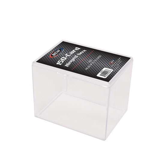 CLEAR HINGED CARD BOX - (150 COUNT)
