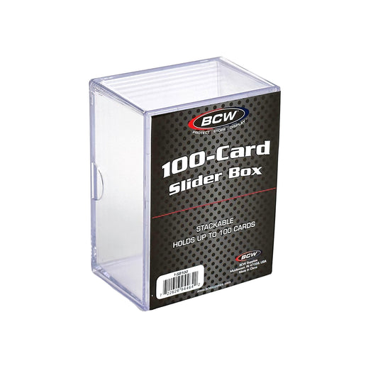 2 PIECE CLEAR SLIDER BOX - (100 COUNT)