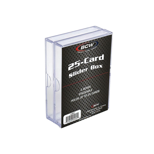 2 PIECE CLEAR SLIDER BOX - 25 COUNT (2-PACK)