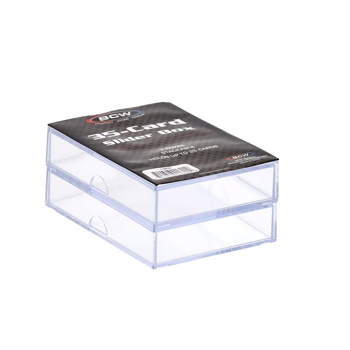 2 PIECE CLEAR SLIDER BOX - 35 COUNT (2-PACK)