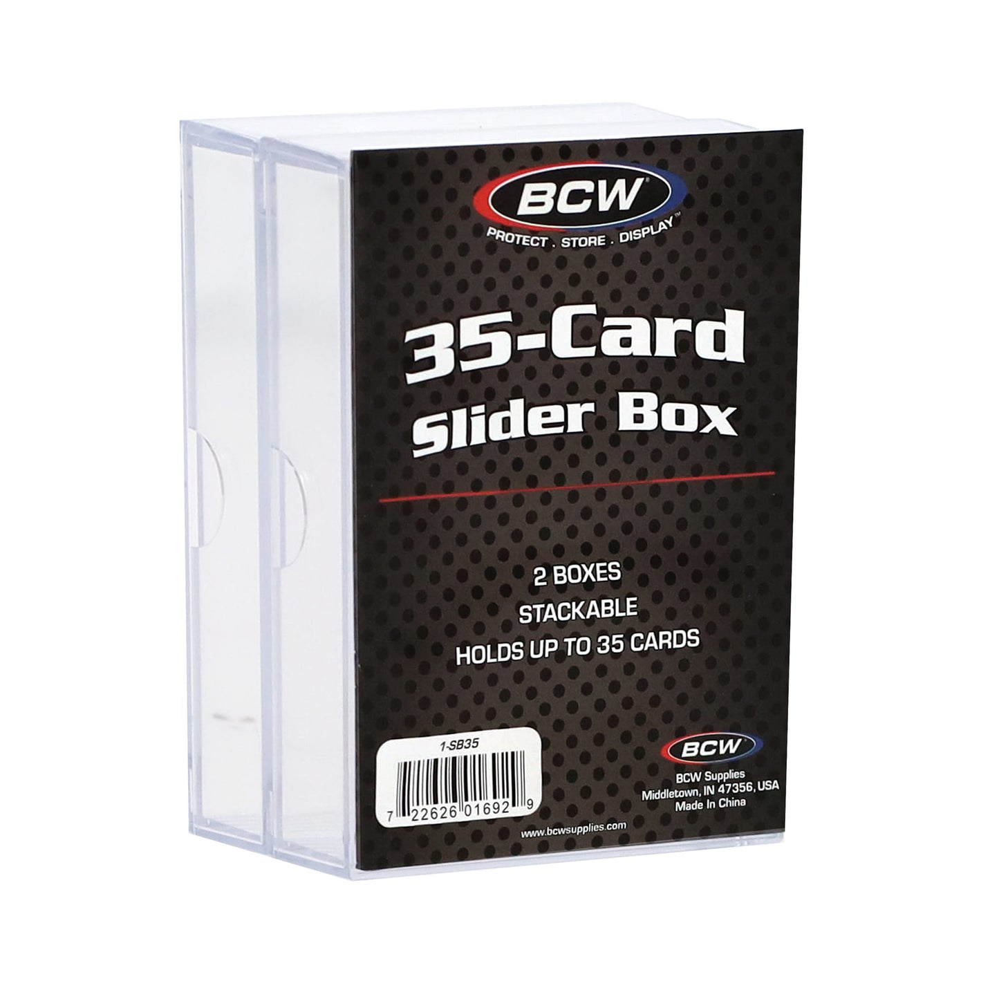 2 PIECE CLEAR SLIDER BOX - 35 COUNT (2-PACK)