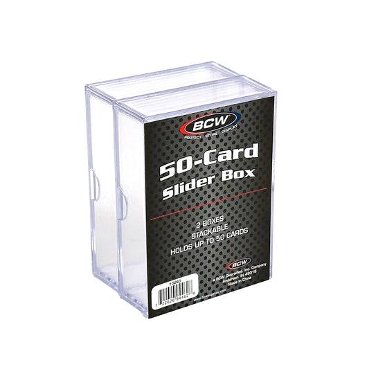 2 PIECE CLEAR SLIDER BOX - 50 COUNT (2-PACK)