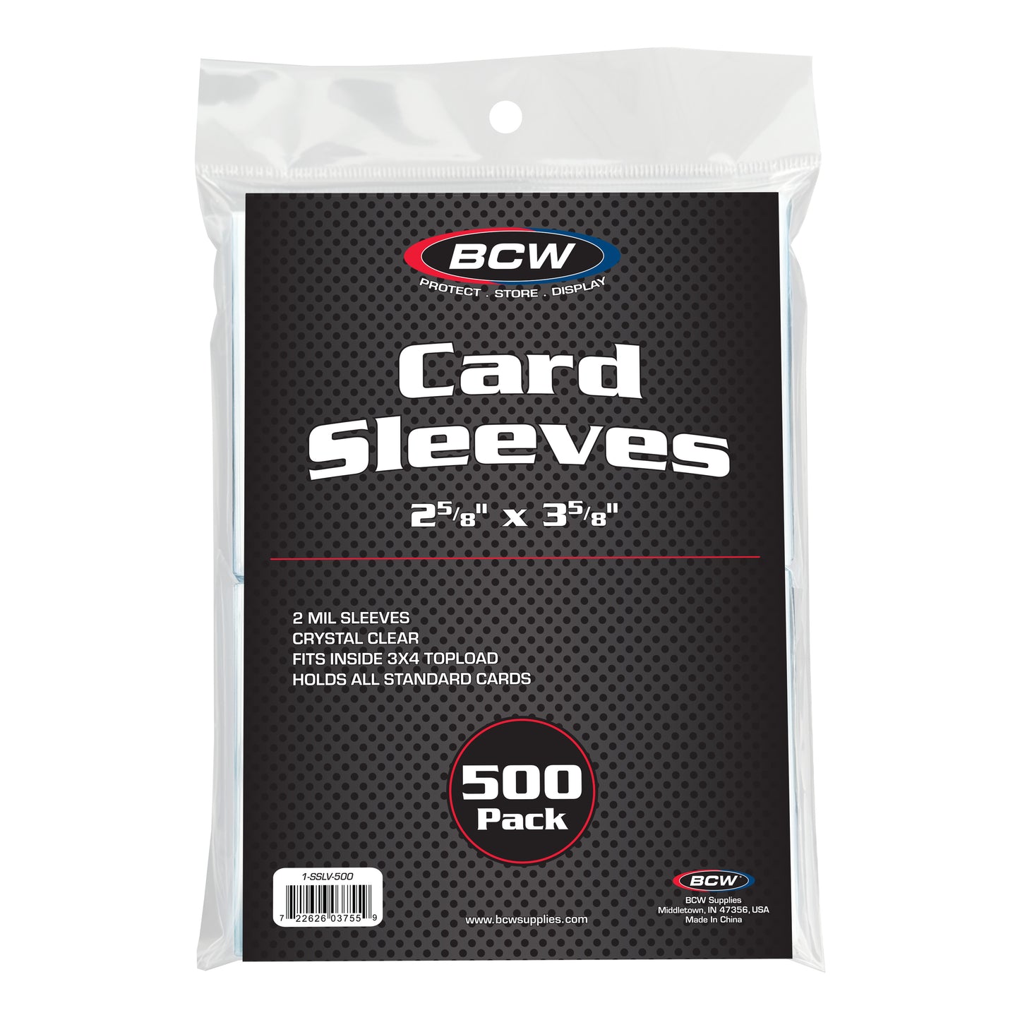 STANDARD CARD SLEEVES (500 PACK)
