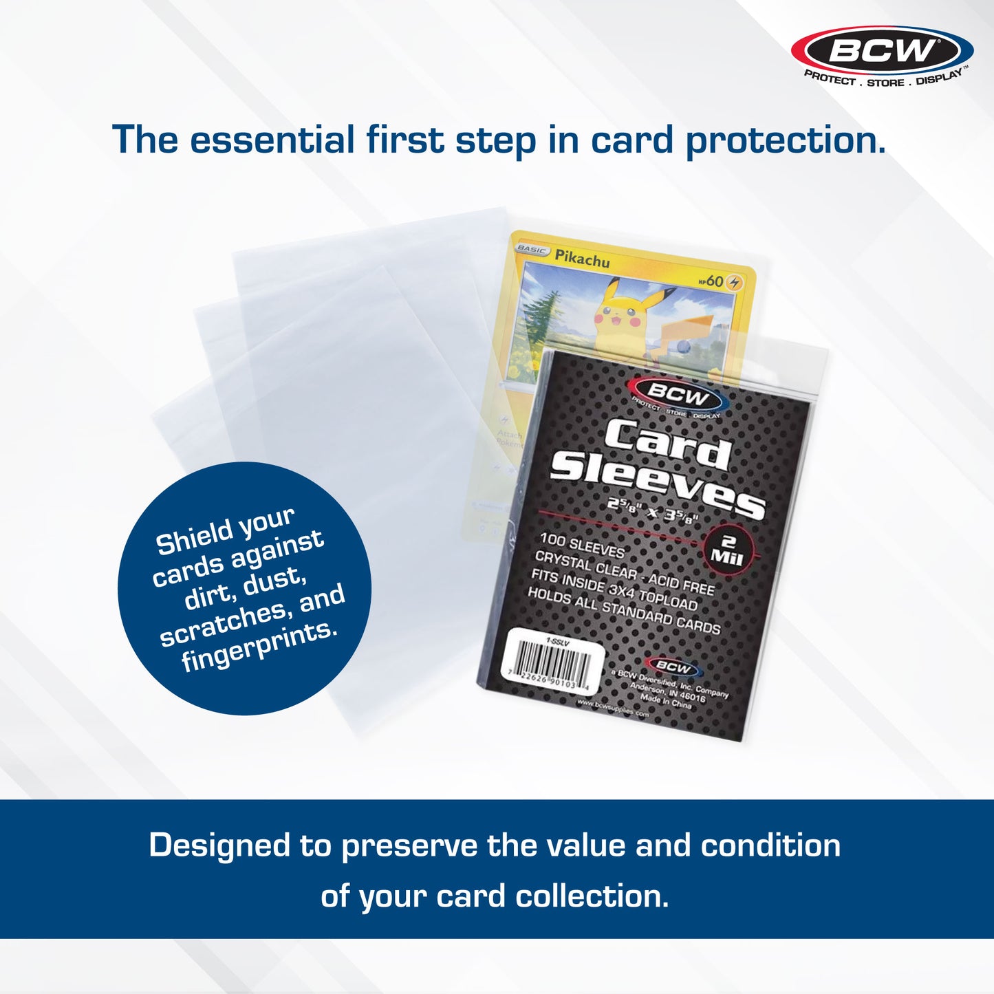 STANDARD CARD SLEEVES (500 PACK)