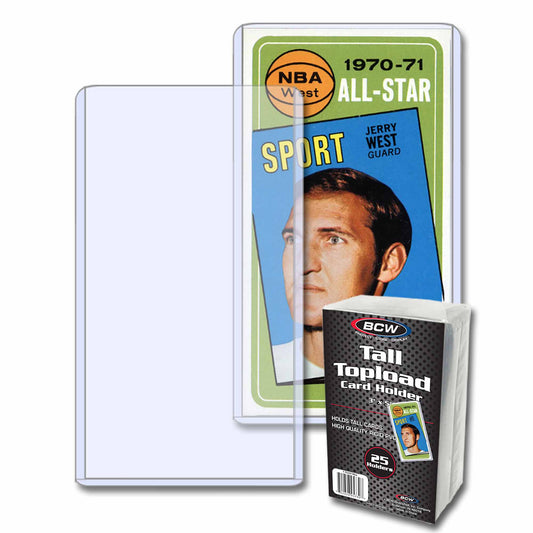 TALL CARD TOPLOADER (25-PACK)