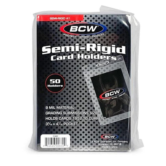 SEMI-RIGID CARD HOLDER #1 (50-Pack)