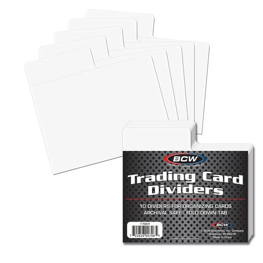 HORIZONTAL TRADING CARD DIVIDERS (10-PACK)