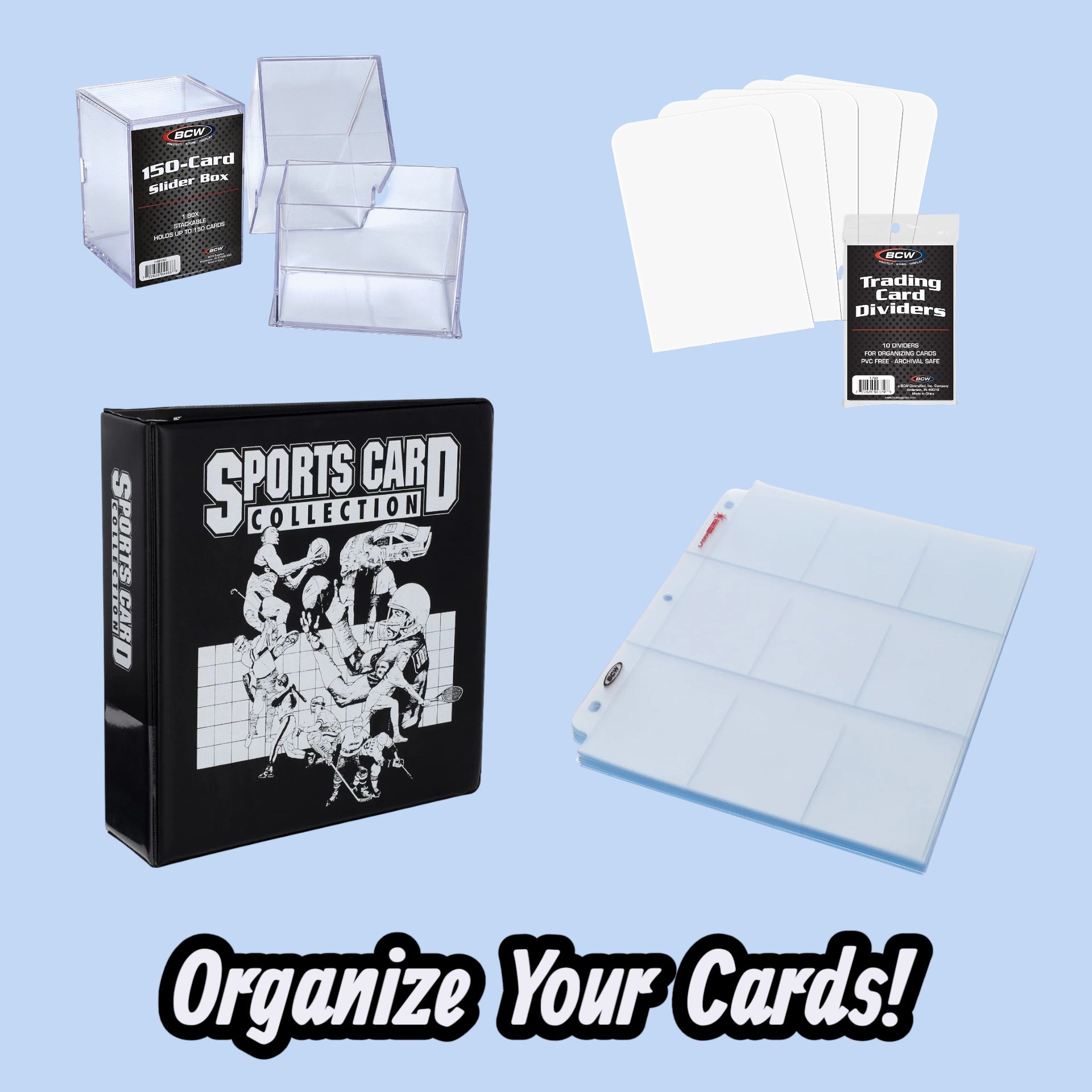 hobby lobby trading card binder Amazon.com: Card Binder – 720 Capacity, Zippered Trading Card Holder for  MTG, Sports & Collectible Cards – Acid-Free, Durable & Travel-Friendly  Storage (White, 9 Pocket) : Toys & Games main image 0